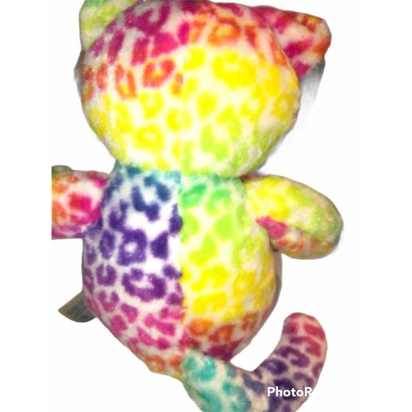 Build a Bear BAB Lisa Frank Style Rainbow Leopard/Cheetah 17" - Picture 3 of 7